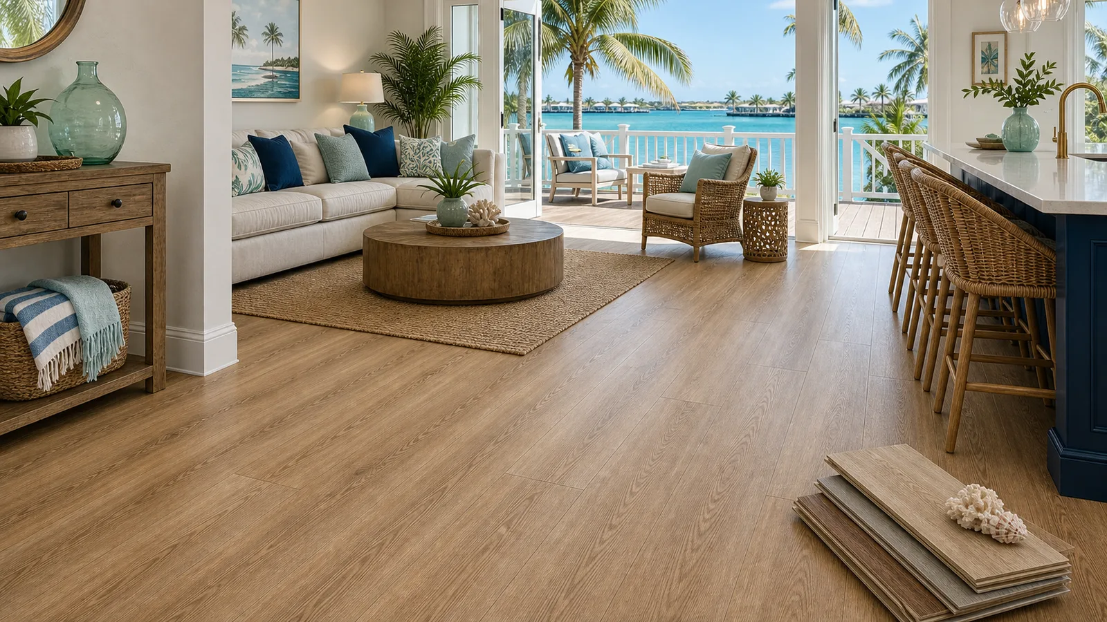 Florida Keys Flooring scene for Florida Keys with LVP Vinyl Plank Flooring