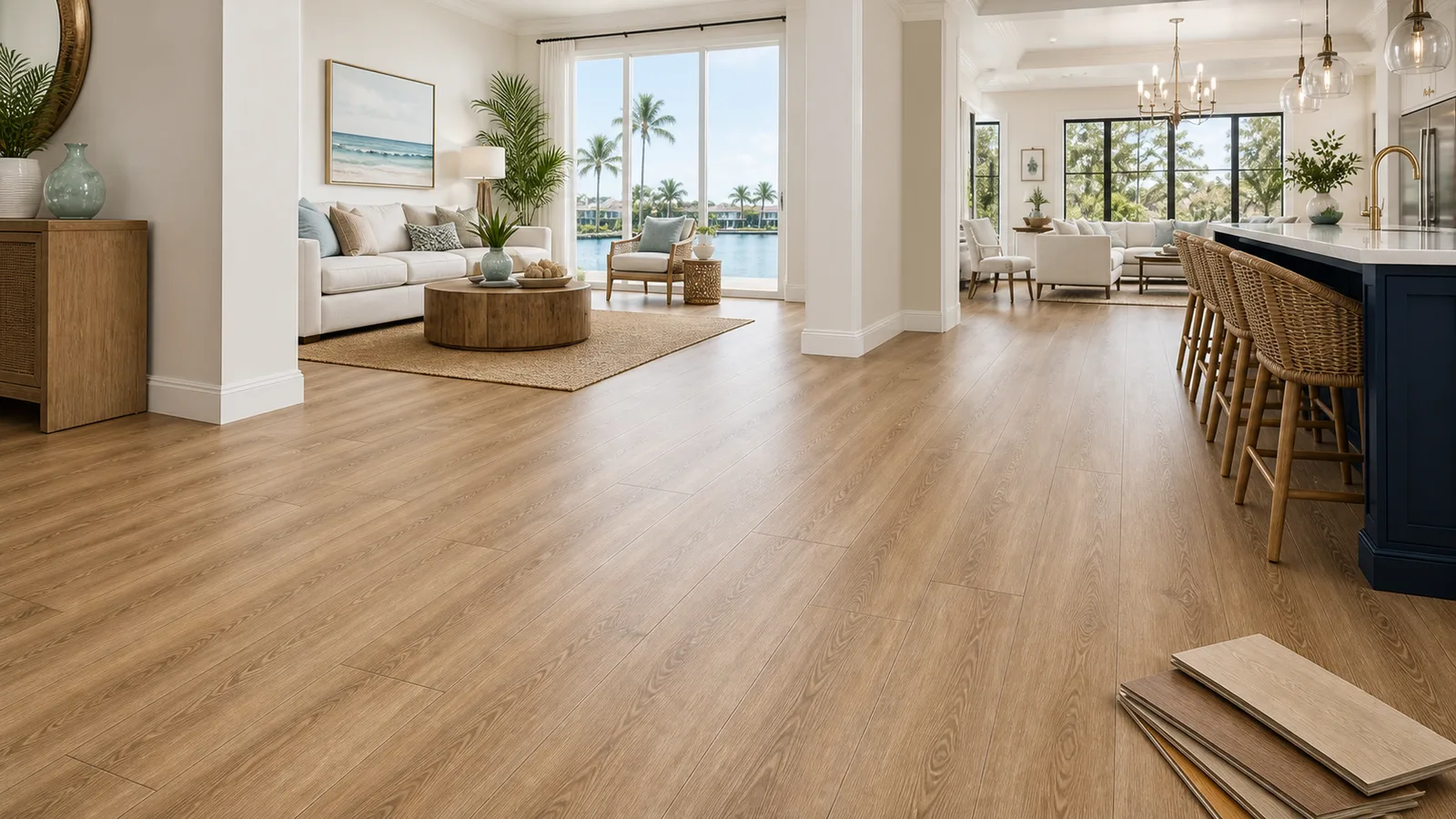 Premium LVP Installation scene with LVP Vinyl Plank Flooring