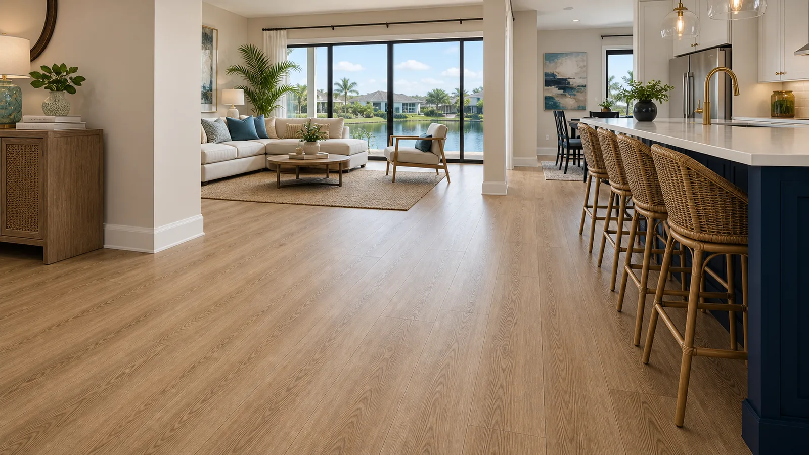 Lake Nona LVP Installation scene for Lake Nona, Florida with LVP Vinyl Plank Flooring