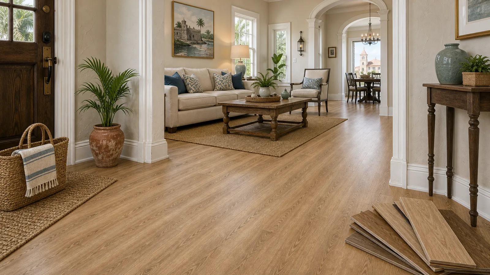 St. Augustine Flooring scene for St. Augustine, Florida with LVP Vinyl Plank Flooring