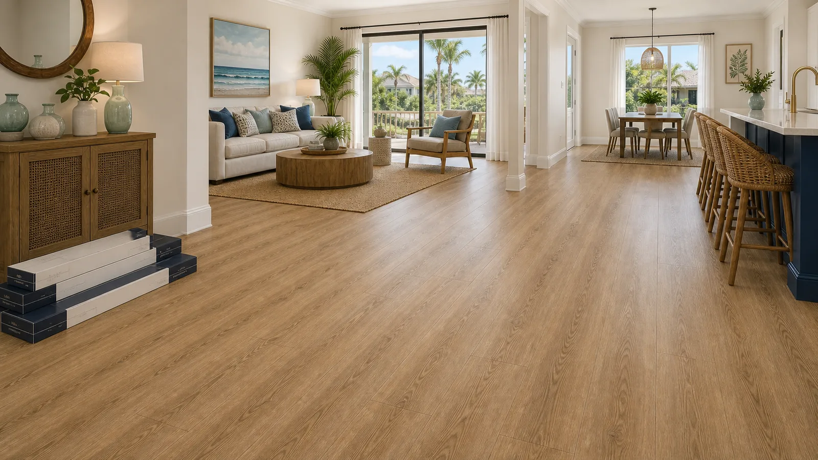 Titusville LVP Installation scene for Titusville, Florida with LVP Vinyl Plank Flooring
