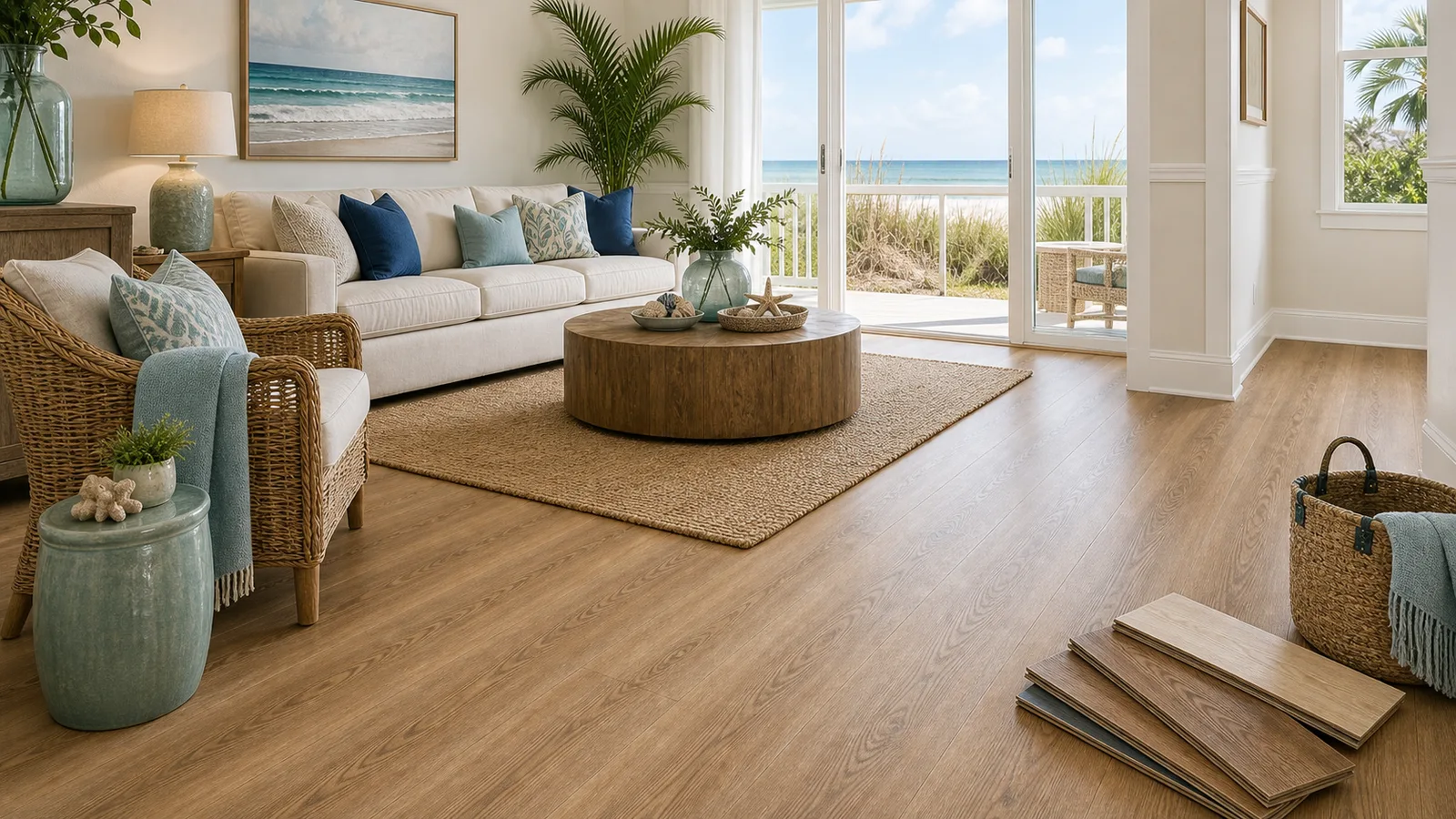 Vero Beach Flooring scene for Vero Beach, Florida with LVP Vinyl Plank Flooring
