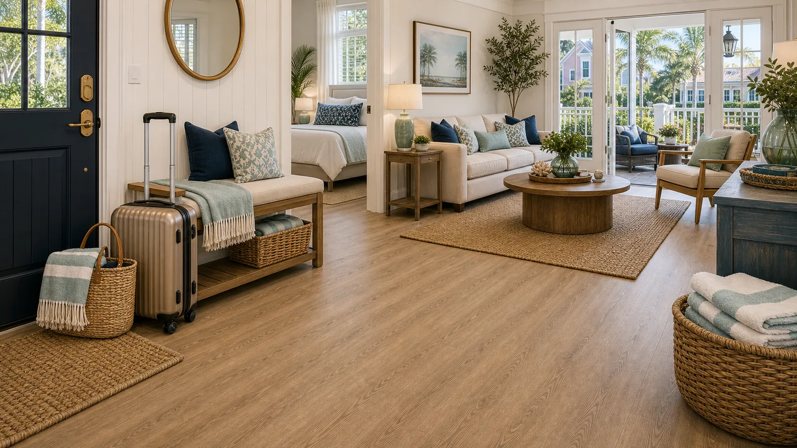 Celebration Rental Flooring Upgrades scene for Celebration, Florida with luxury vinyl plank flooring