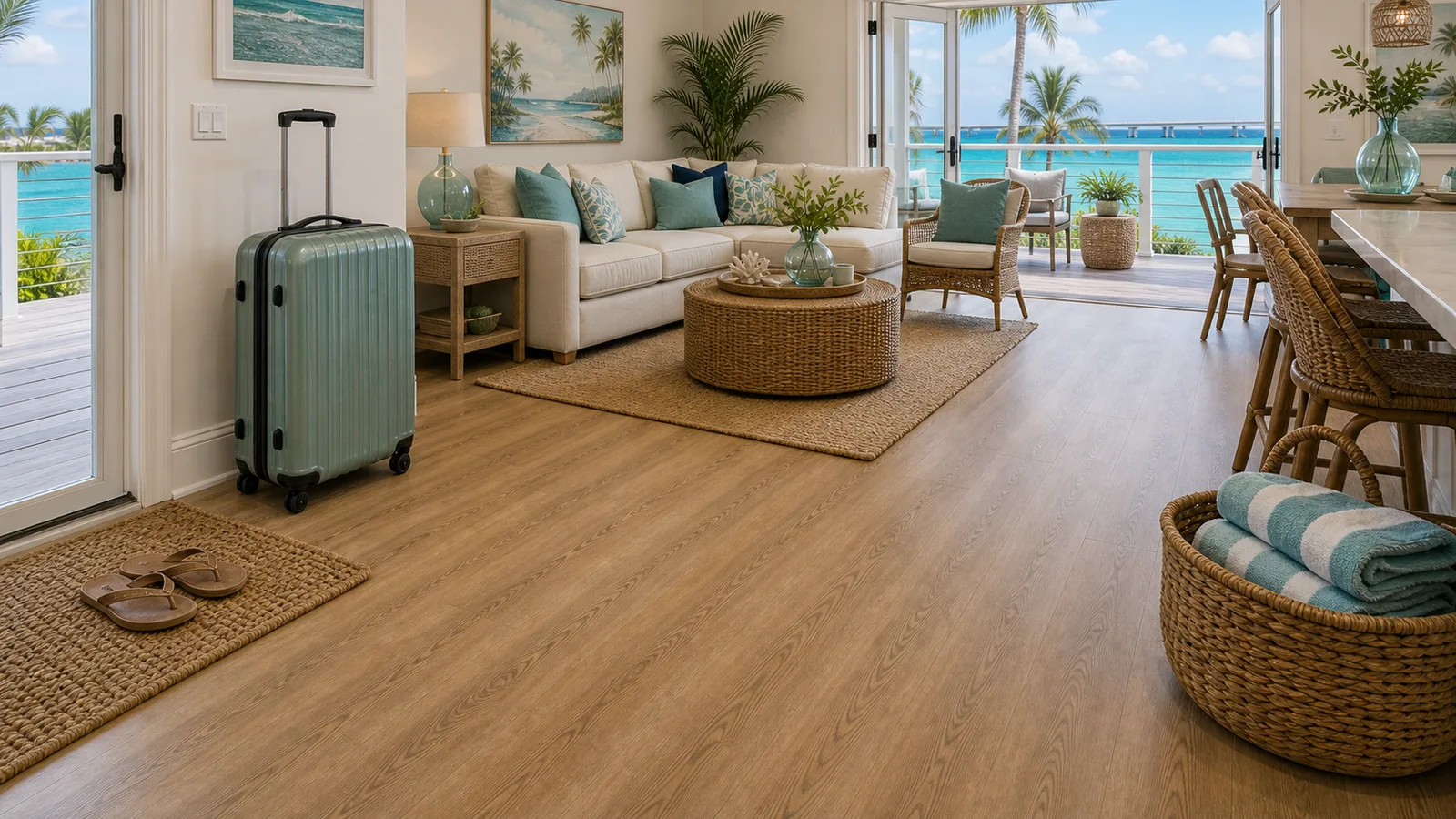 Florida Keys Rental Flooring Upgrades scene for Florida Keys with LVP Vinyl Plank Flooring