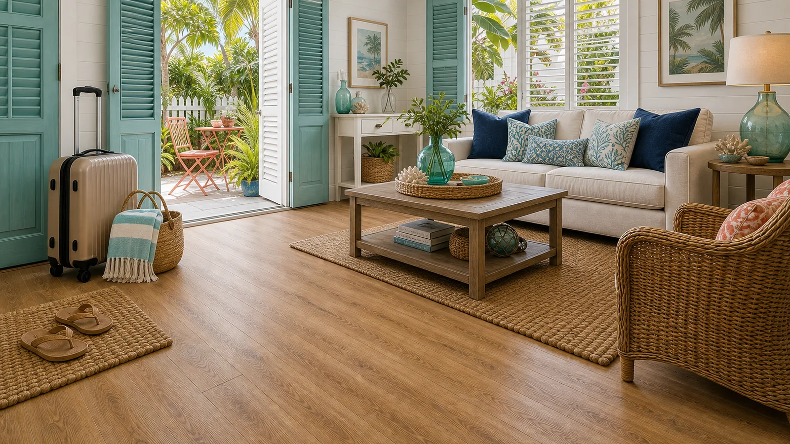 Key West Rental Flooring Upgrades scene for Key West, Florida with LVP Vinyl Plank Flooring