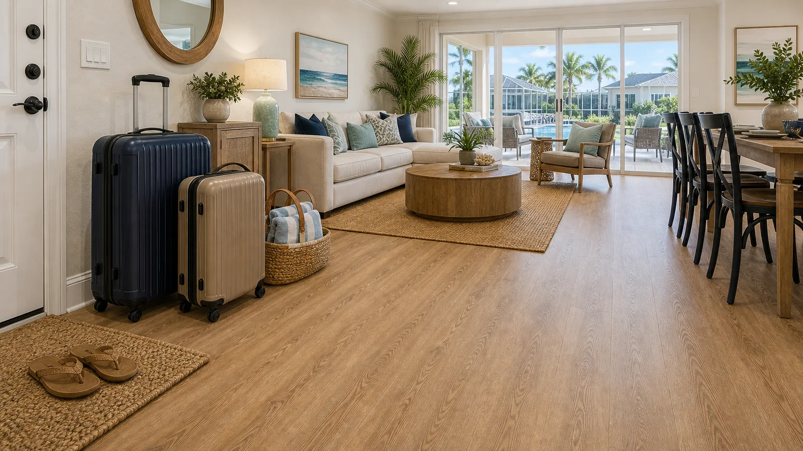 Kissimmee Rental Flooring Upgrades scene for Kissimmee, Florida with LVP Vinyl Plank Flooring