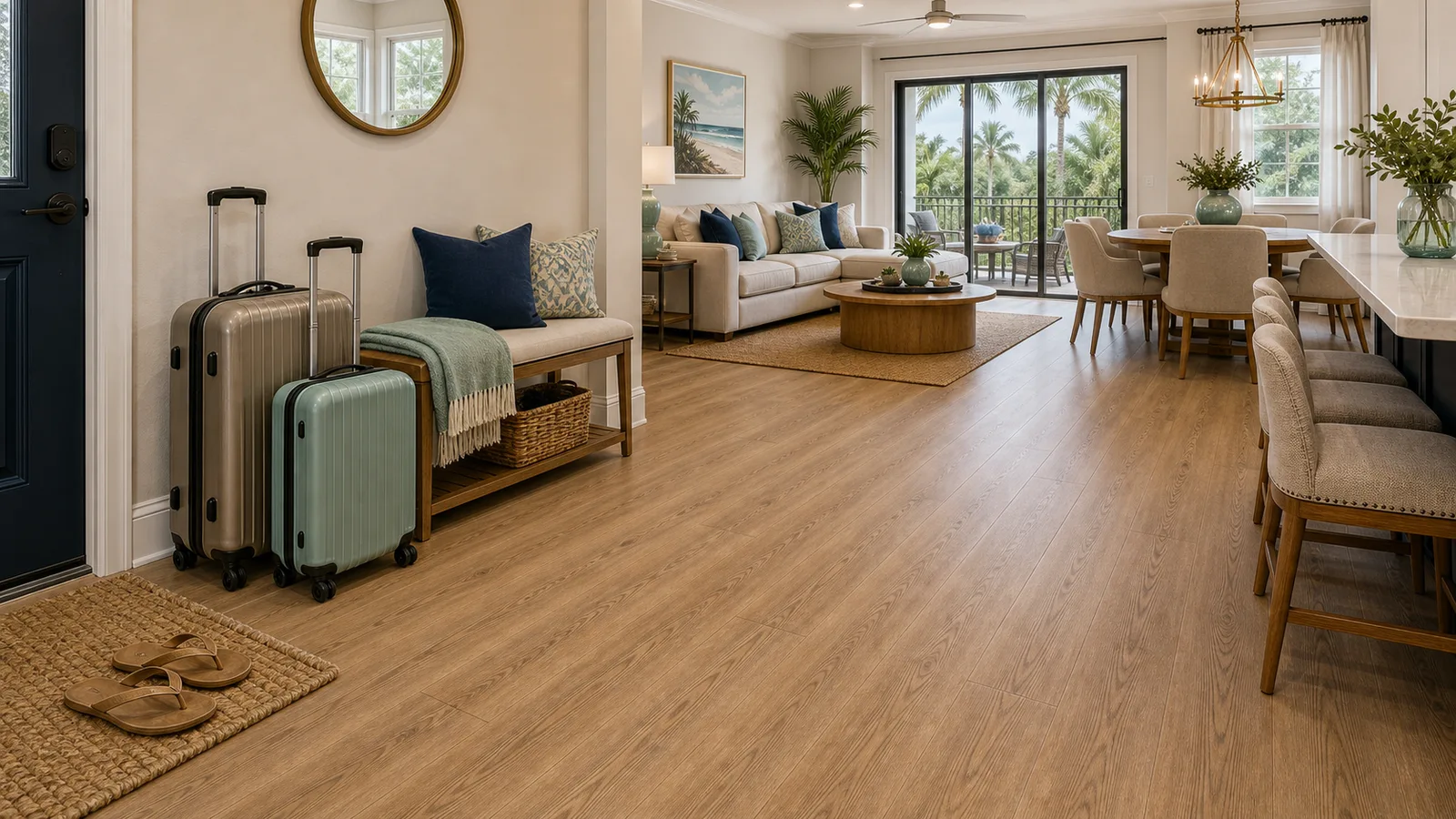 Orlando Rental Flooring Upgrades scene for Orlando, Florida with LVP Vinyl Plank Flooring