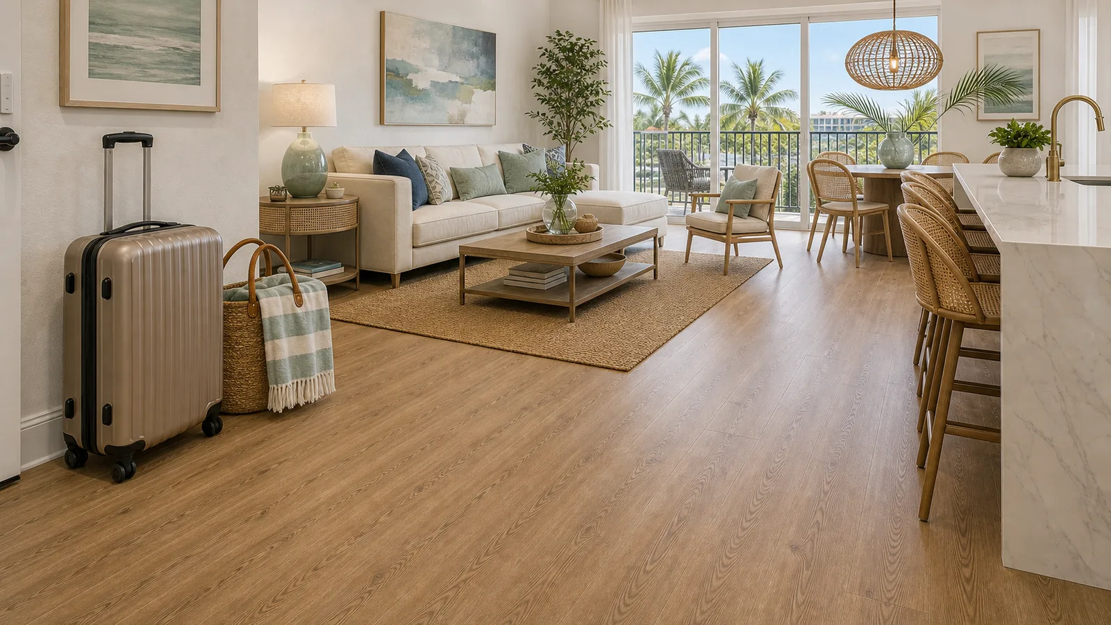 Sarasota Rental Flooring Upgrades scene for Sarasota, Florida with LVP Vinyl Plank Flooring