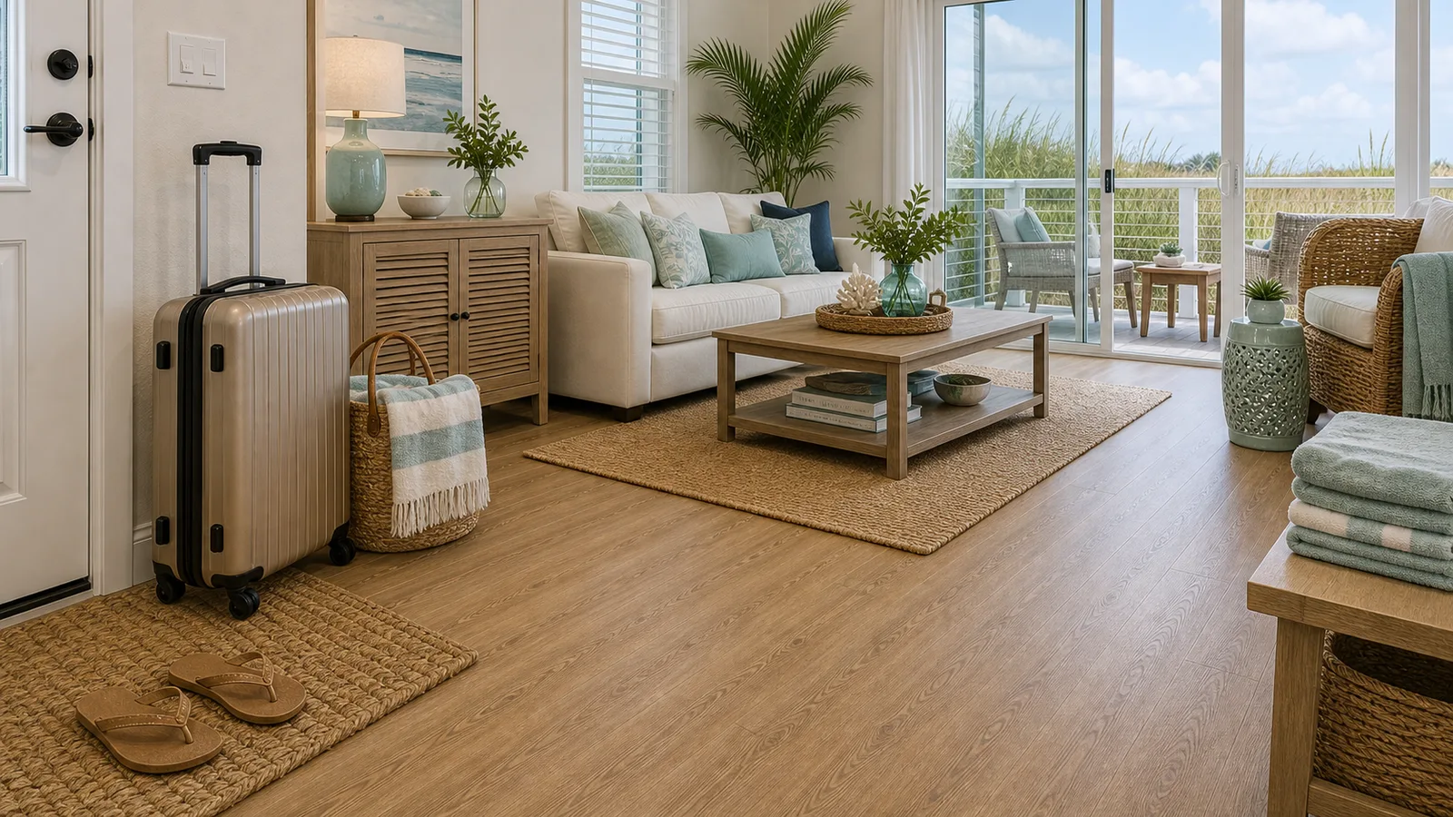Vero Beach Rental Flooring Upgrades scene for Vero Beach, Florida with LVP Vinyl Plank Flooring