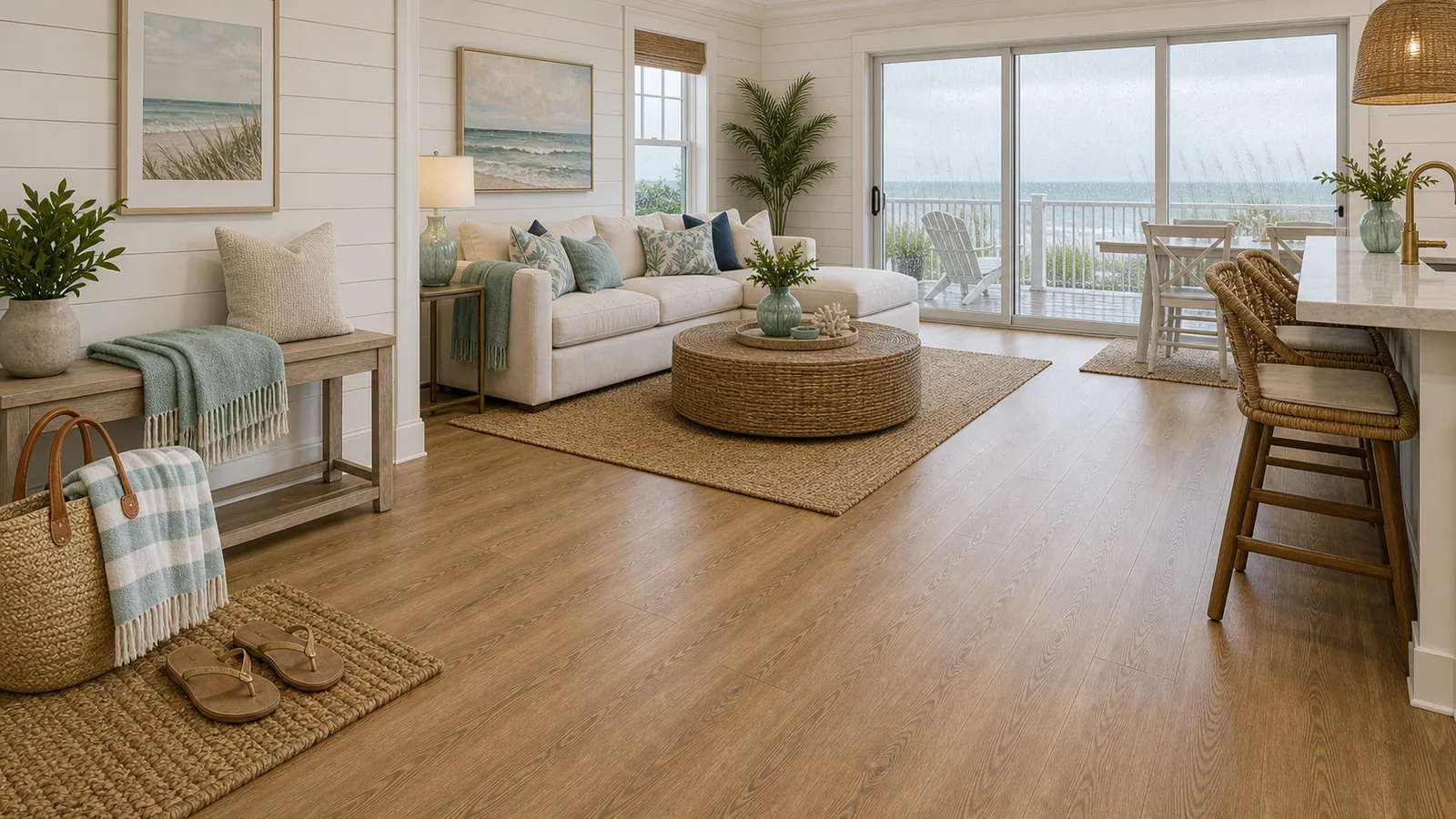 30A Waterproof LVP scene for 30A, Florida with LVP Vinyl Plank Flooring