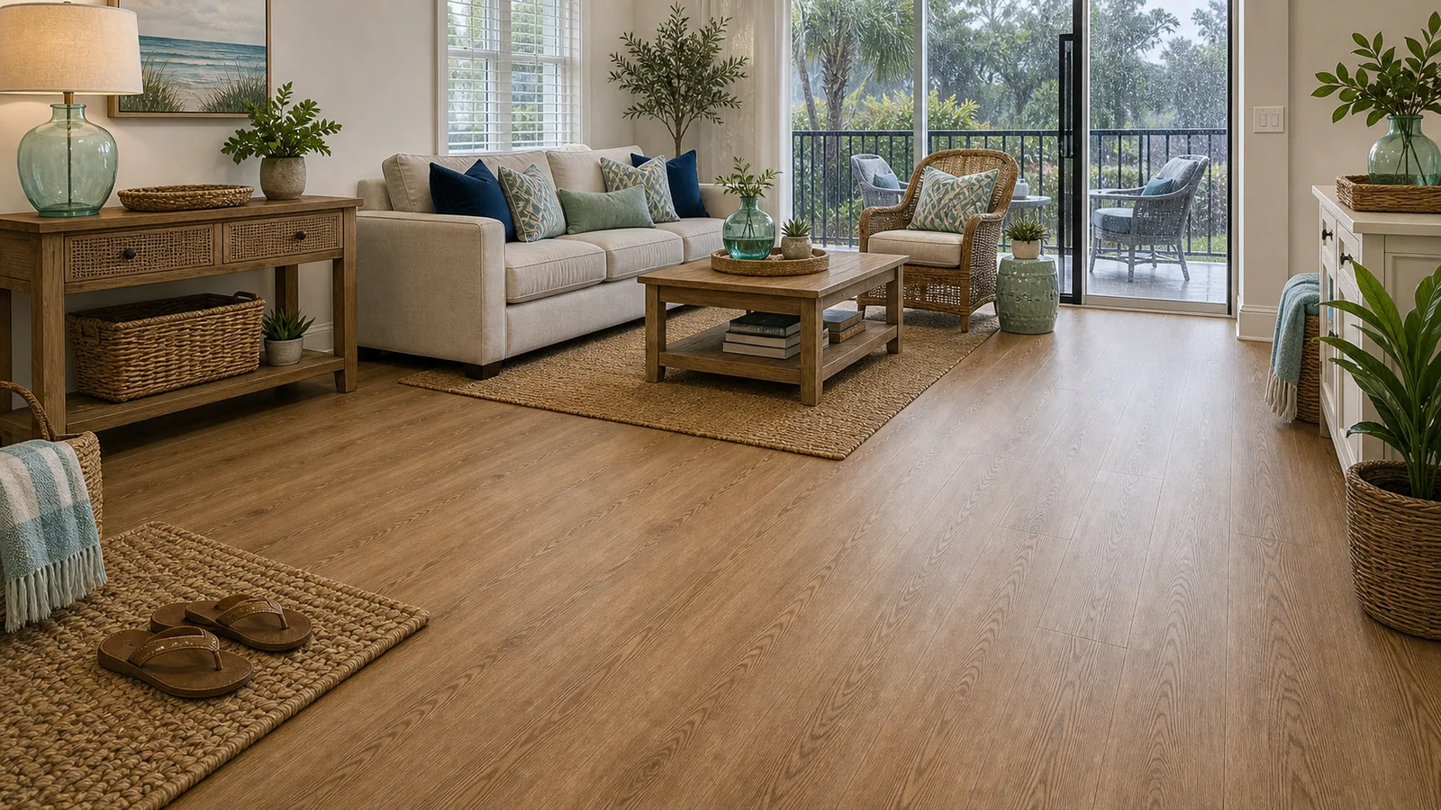 Amelia Island Waterproof LVP scene for Amelia Island, Florida with LVP Vinyl Plank Flooring