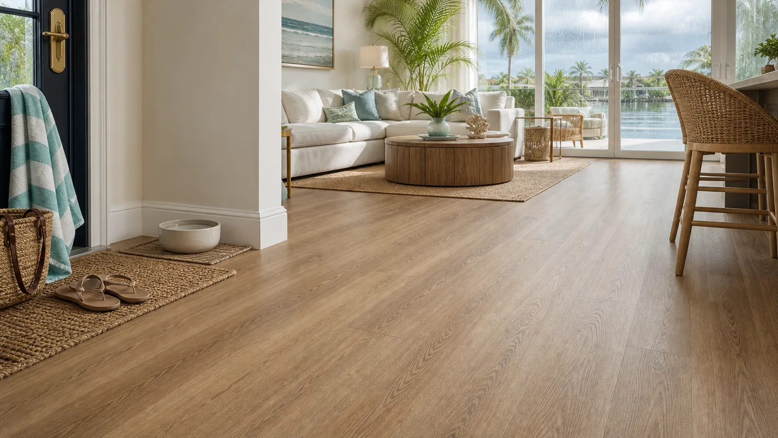 Waterproof LVP scene with LVP Vinyl Plank Flooring