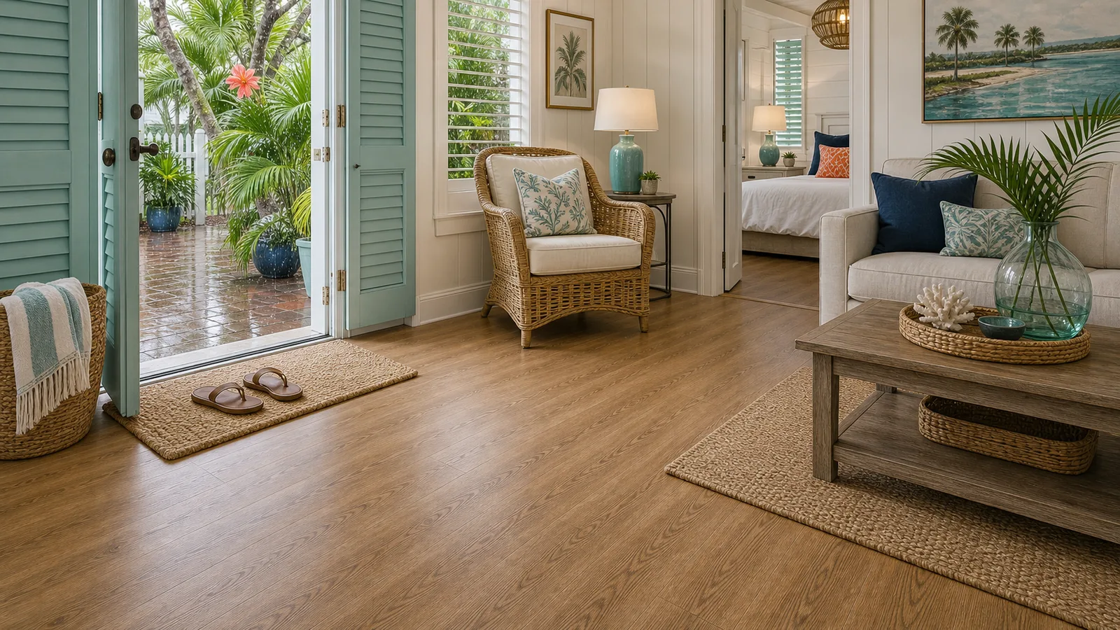 Key West Waterproof LVP scene for Key West, Florida with LVP Vinyl Plank Flooring