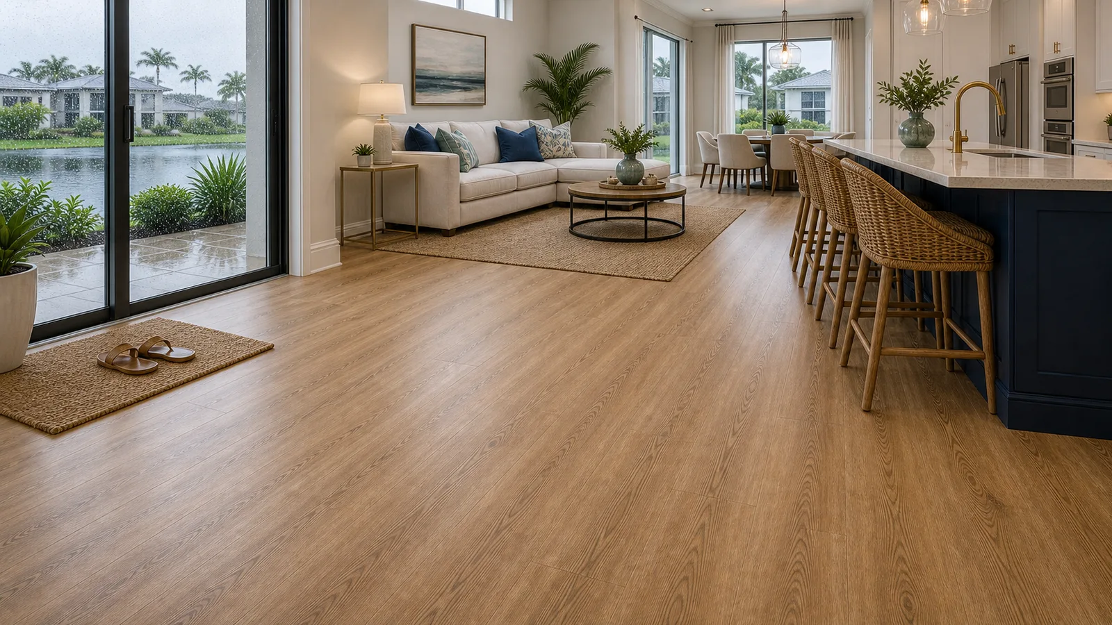 Lake Nona Waterproof LVP scene for Lake Nona, Florida with LVP Vinyl Plank Flooring