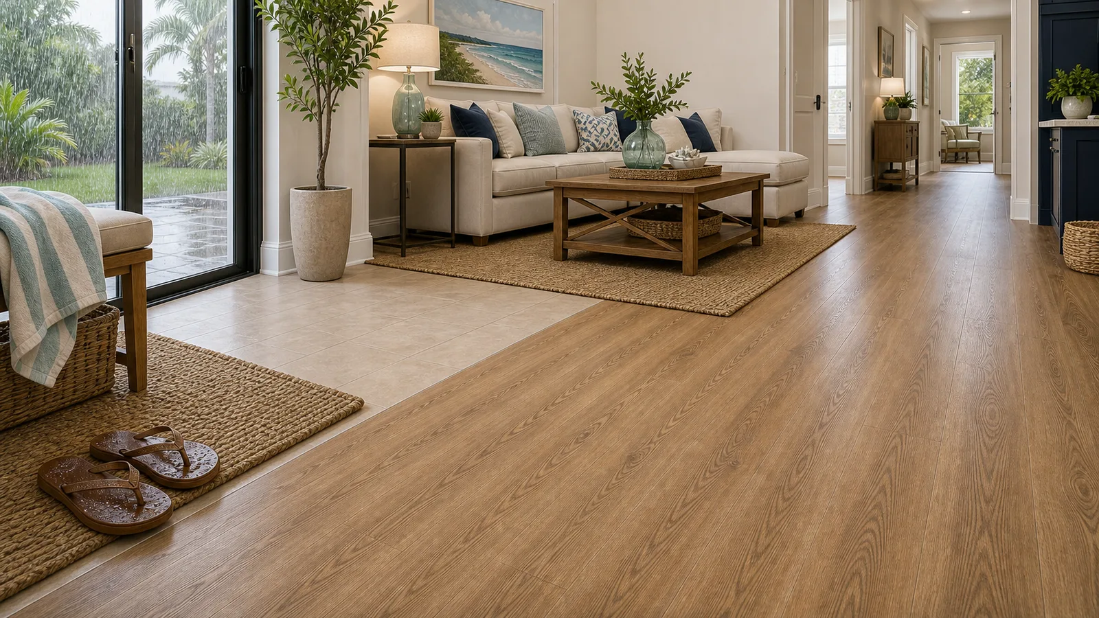 Palm Bay Waterproof LVP scene for Palm Bay, Florida with LVP Vinyl Plank Flooring
