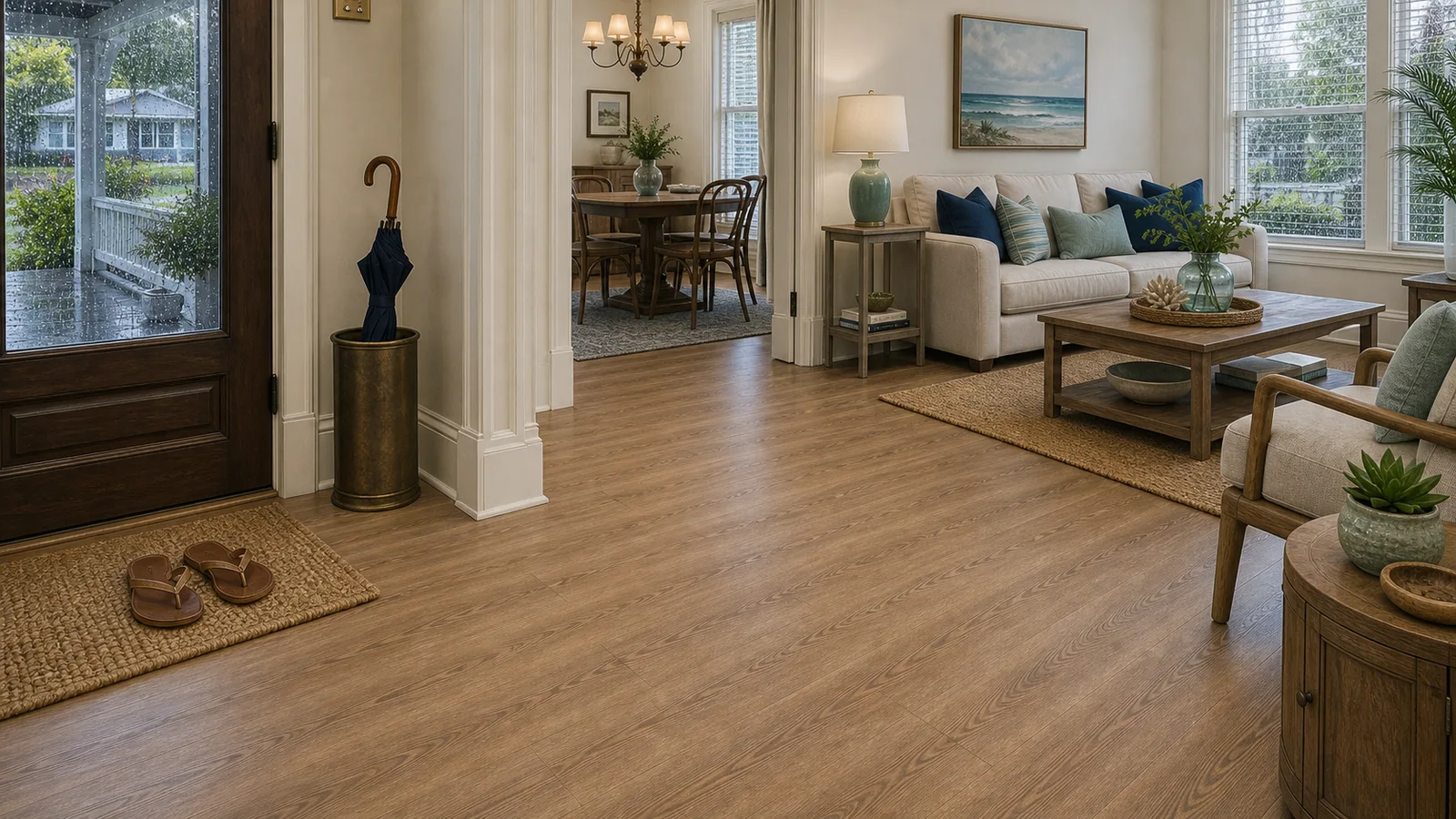 Sanford Waterproof LVP scene for Sanford, Florida with luxury vinyl plank flooring