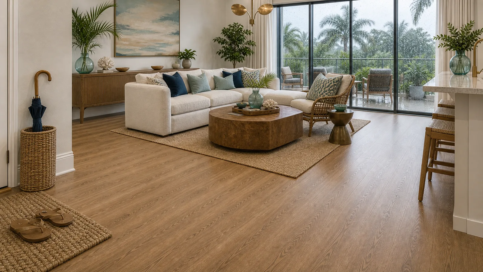Sarasota Waterproof LVP scene for Sarasota, Florida with LVP Vinyl Plank Flooring