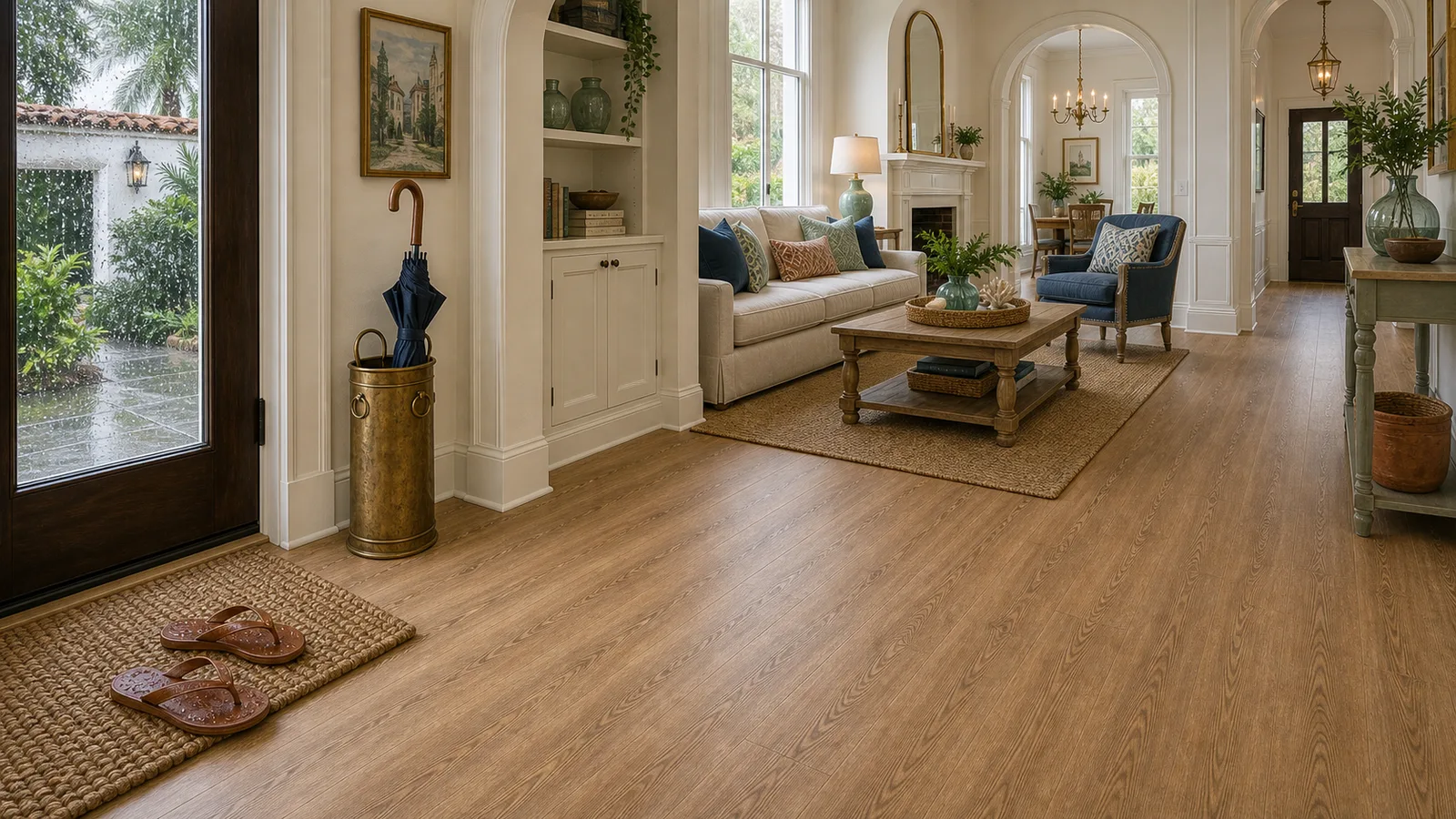 St. Augustine Waterproof LVP scene for St. Augustine, Florida with LVP Vinyl Plank Flooring