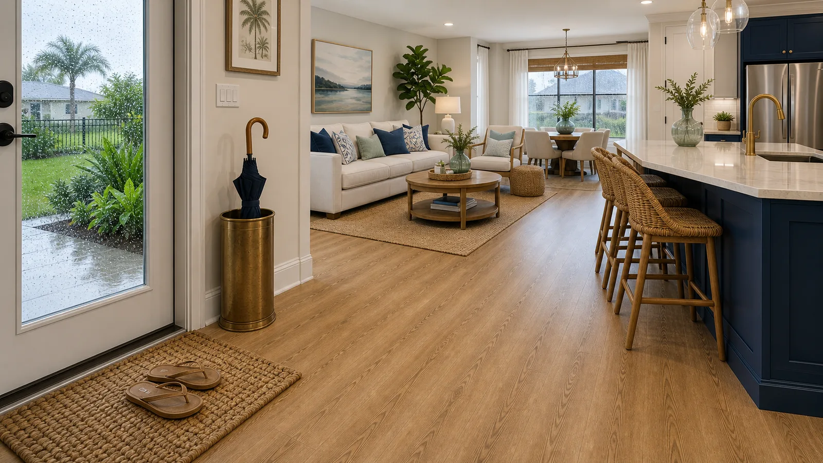 Winter Garden Waterproof LVP scene for Winter Garden, Florida with luxury vinyl plank flooring